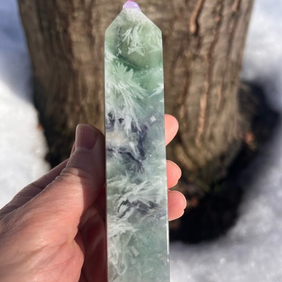 Feather (3) fluorite Tower | crystal - Picture 5 of 15